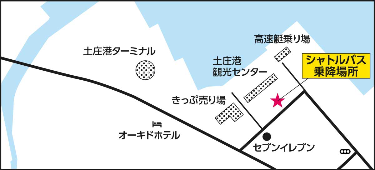 土庄港周辺地図